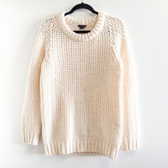 Theory Sweaters - Theory Ivory Chunky Knit Pullover (Wool & Alpaca)